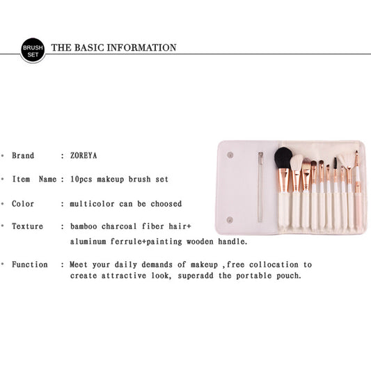 Portable makeup brush